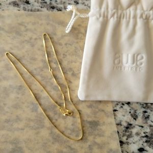 Awe Inspired 14k Yellow Gold Vermeil Box Chain